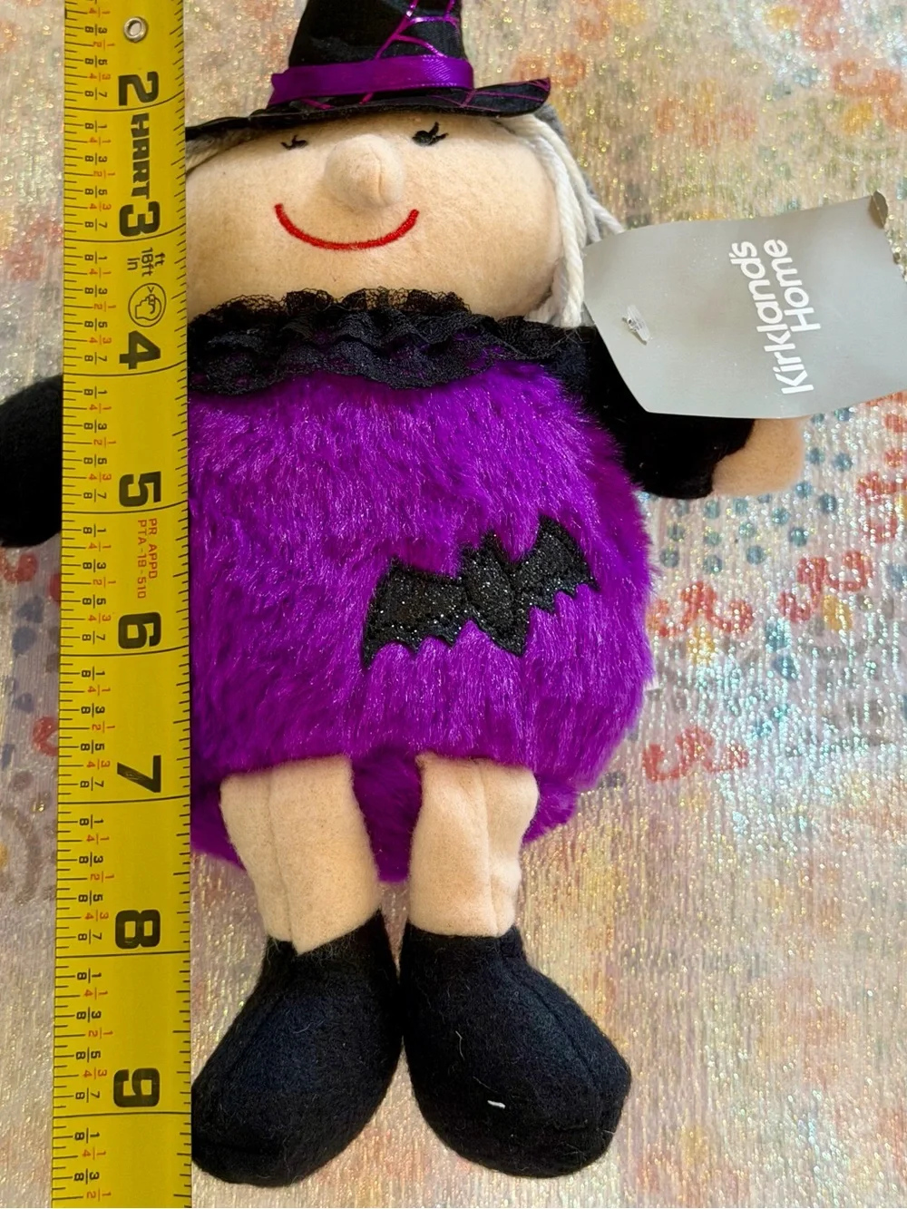 Kirkland’s Home Purple & Black Witch Plush Doll